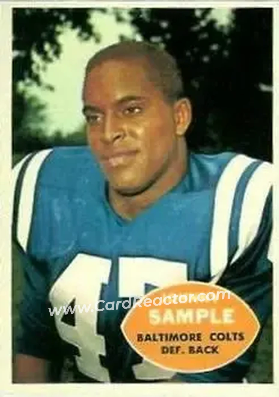 Front of Johnny Sample