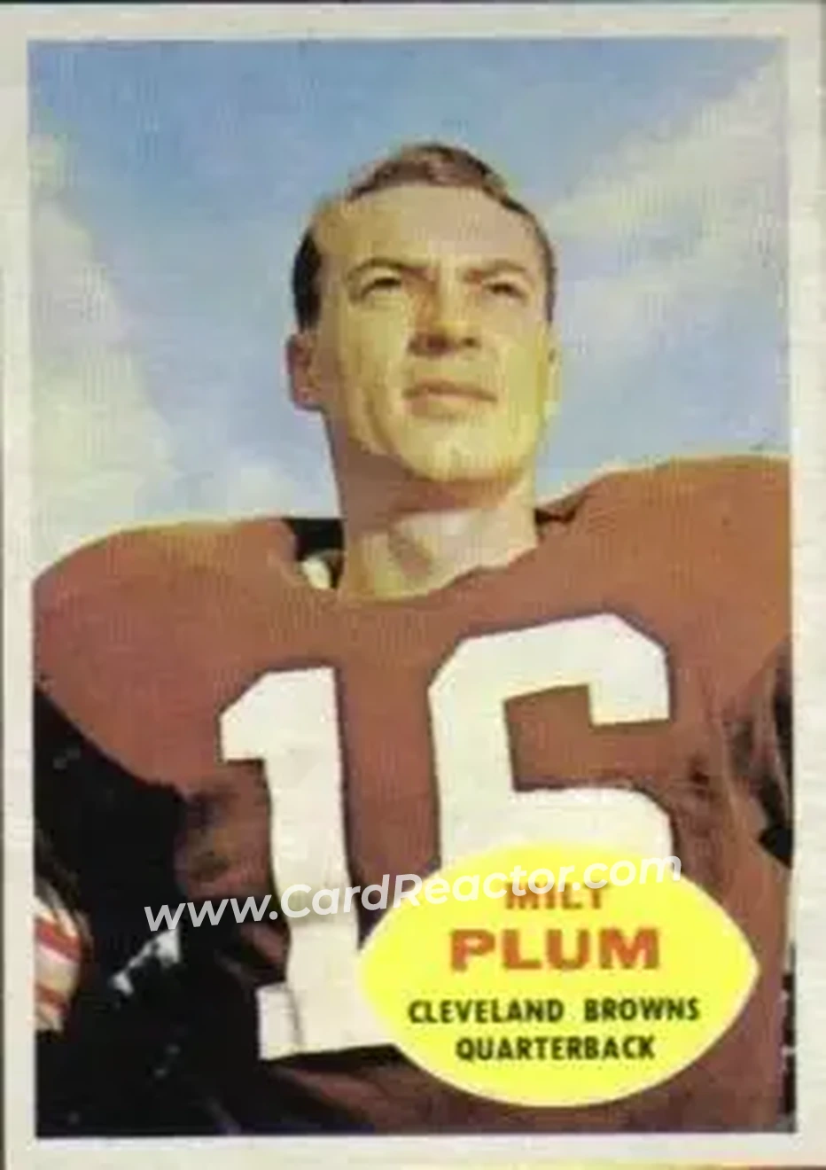 Front of Milt Plum