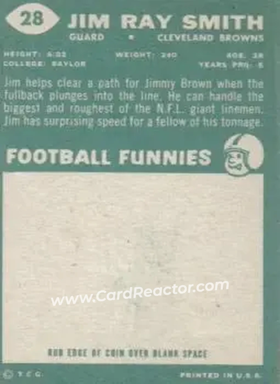 Back of Jim Ray Smith