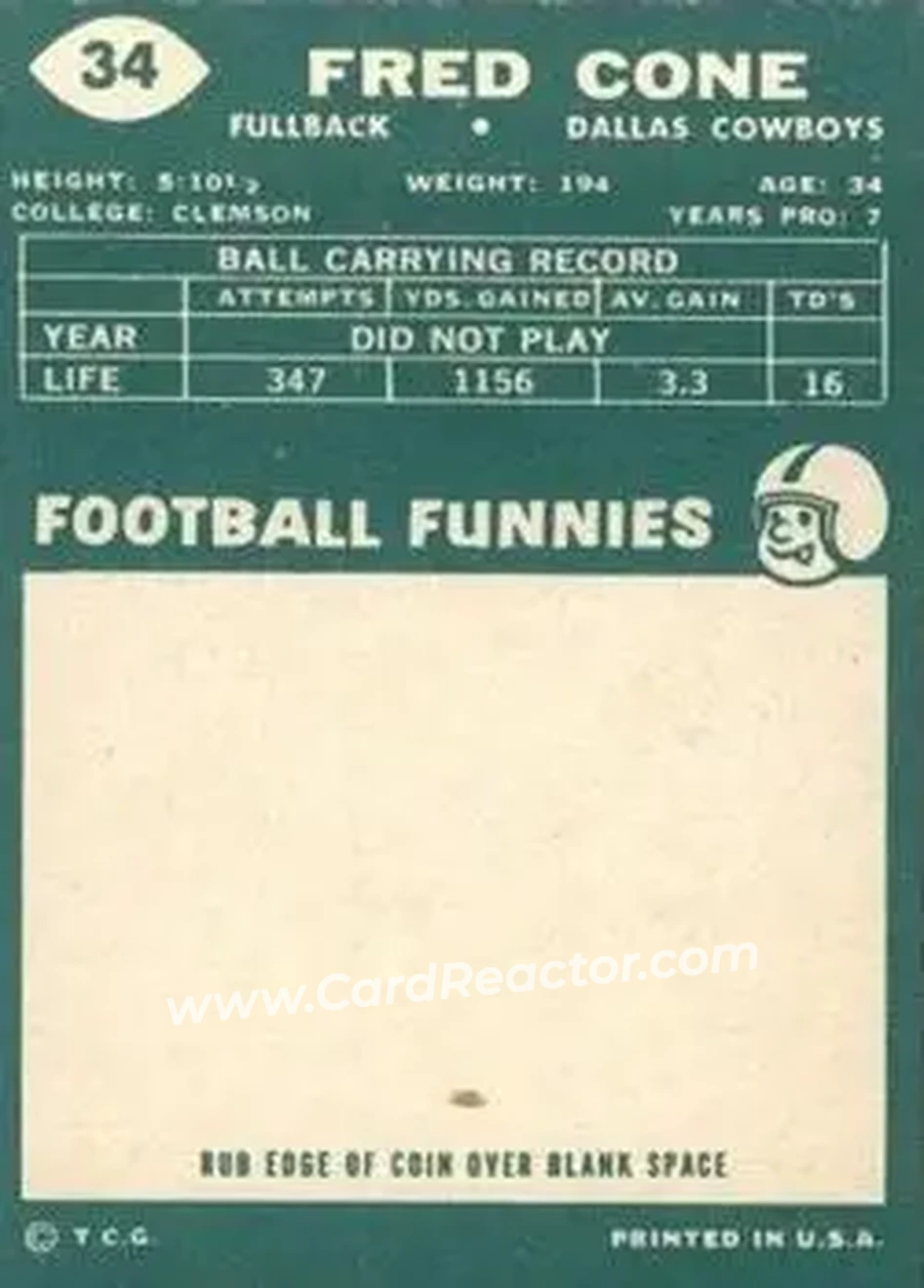 Back of Fred Cone