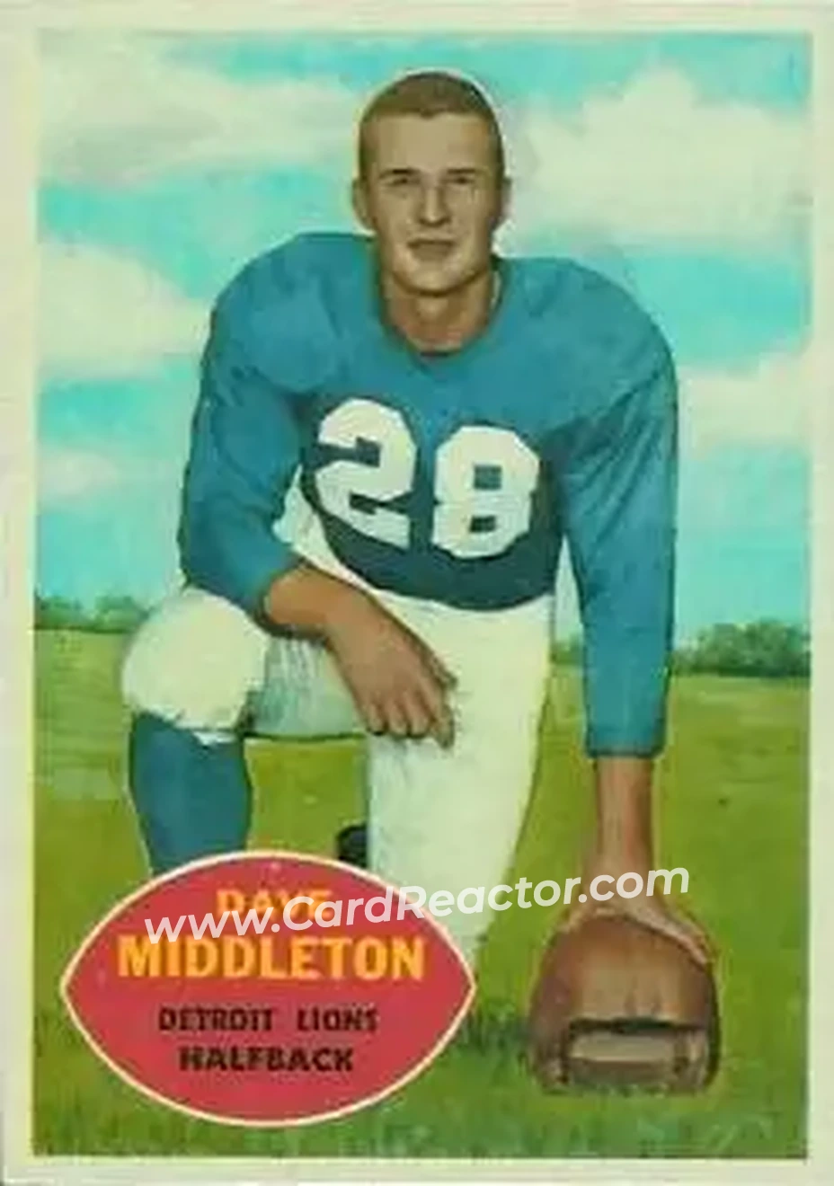 Front of Dave Middleton