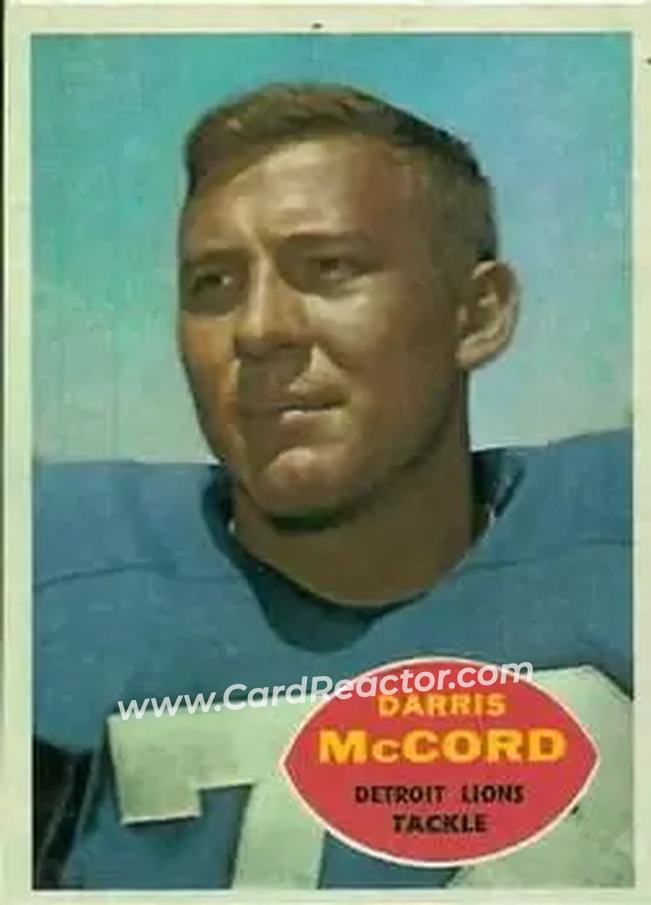 Front of Darris McCord