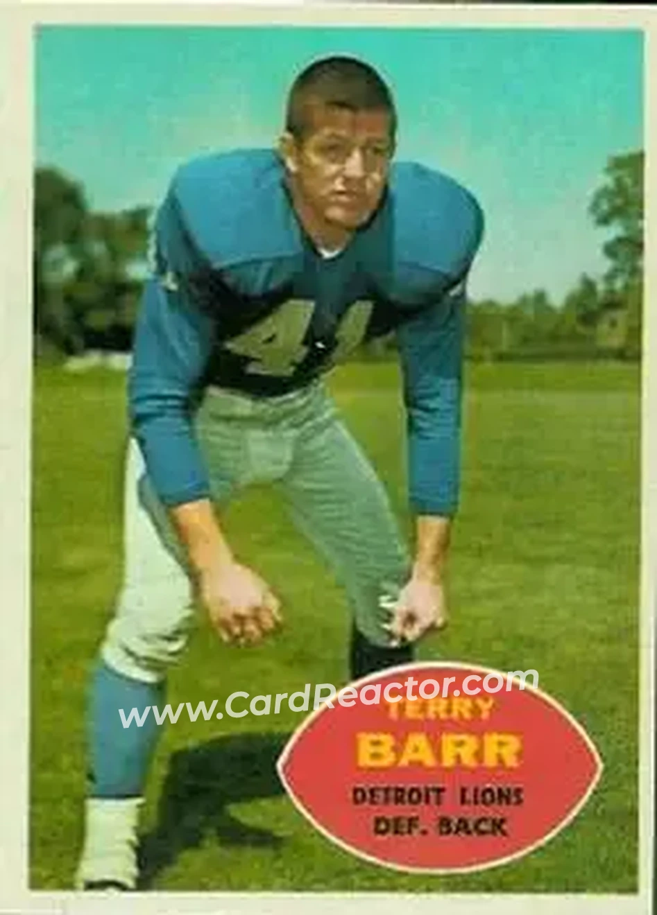 Front of Terry Barr