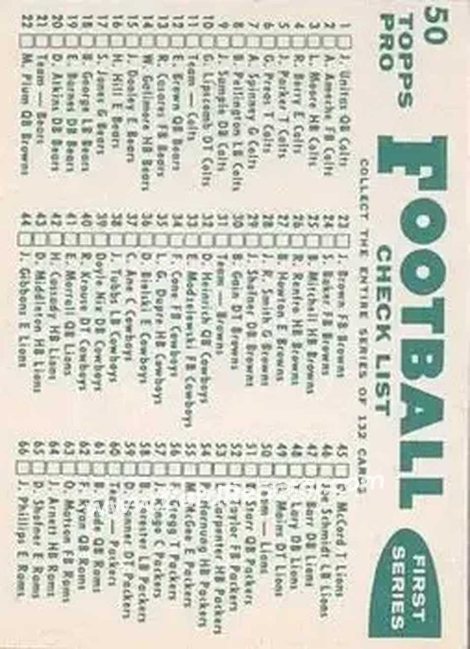Back of Card #50