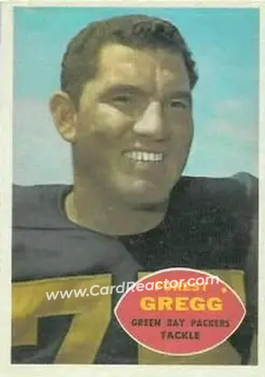 Front of Forrest Gregg