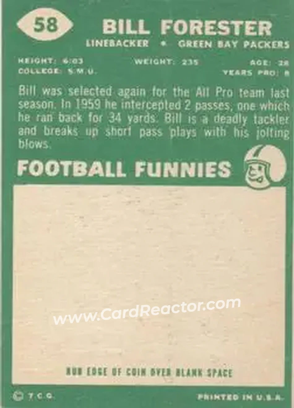 Back of Bill Forester