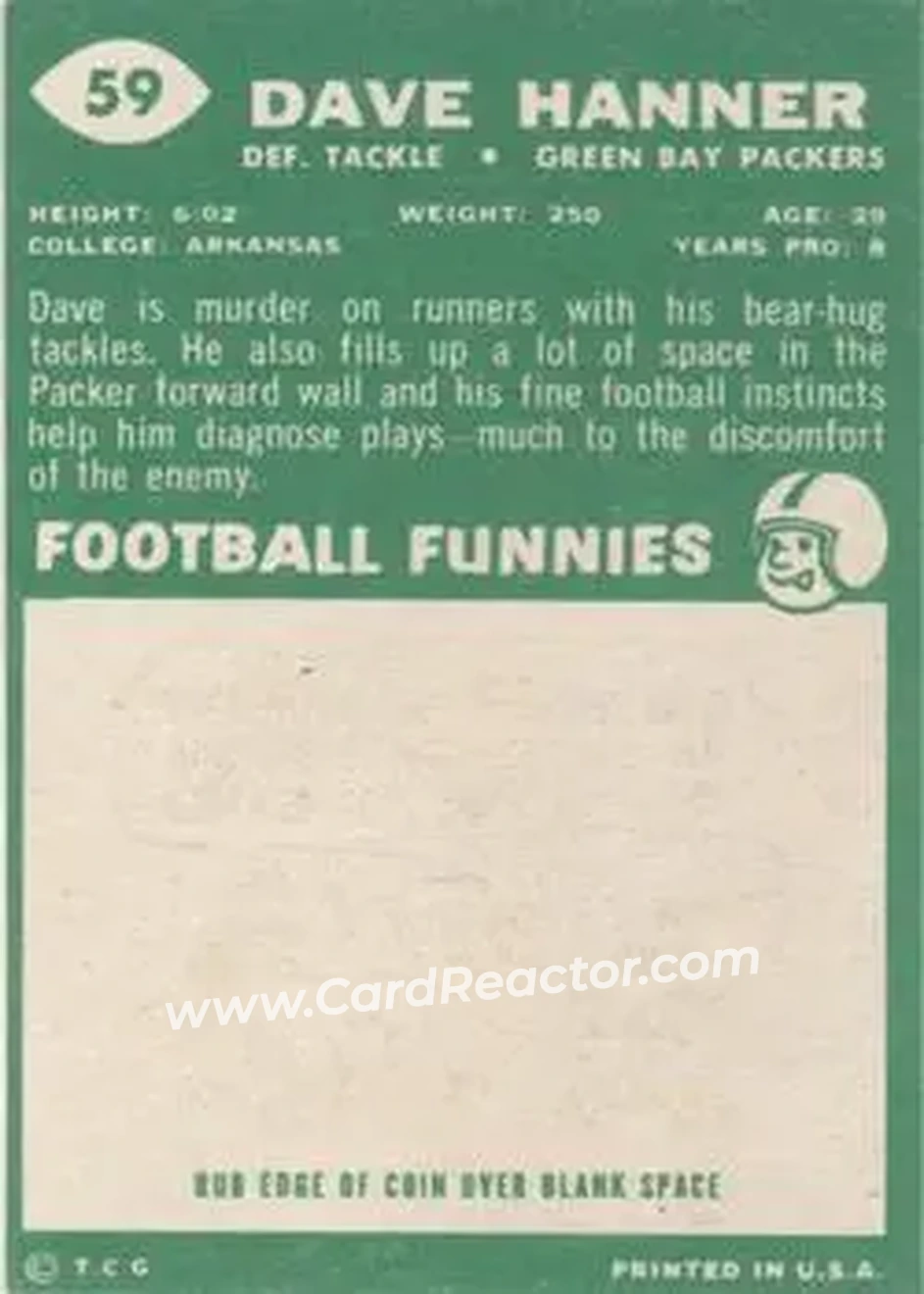 Back of Dave Hanner