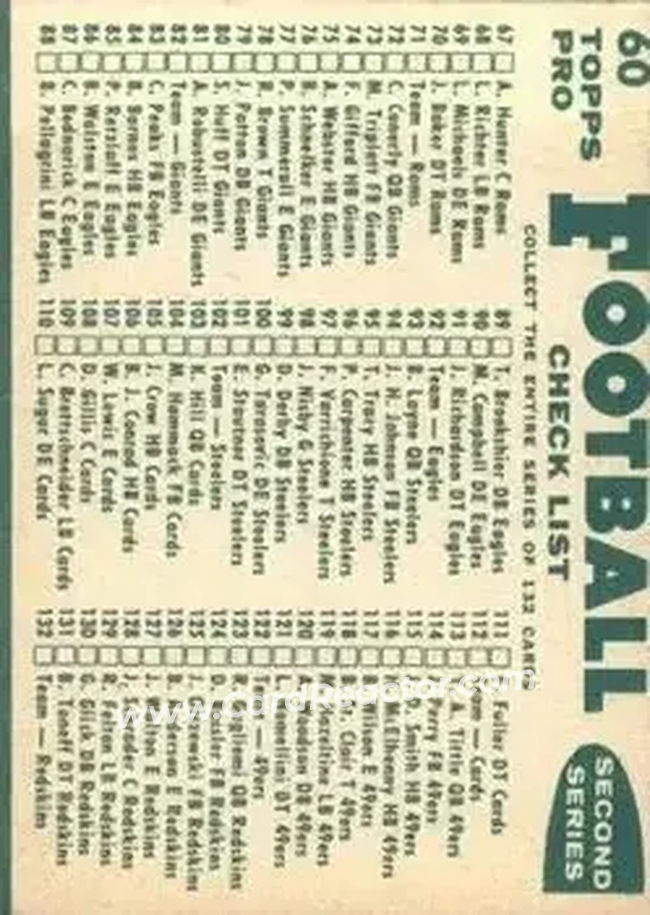 Back of Card #60
