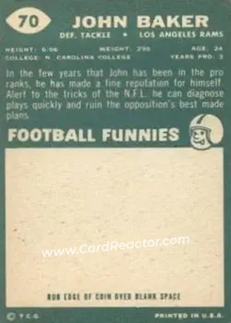 Back of John Baker