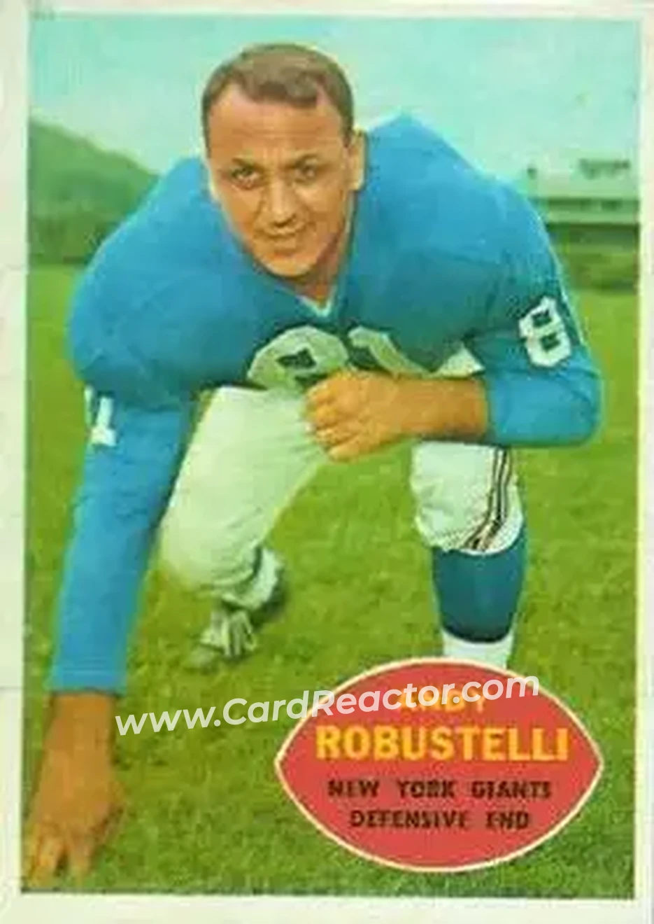 Front of Andy Robustelli