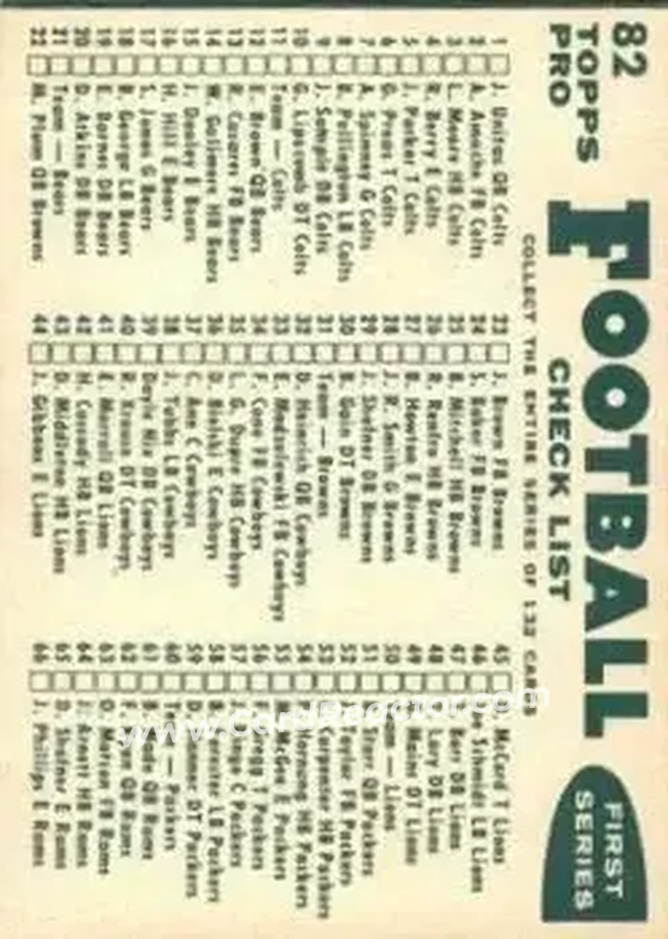 Back of Card #82