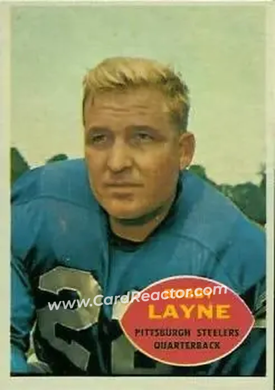 Front of Bobby Layne