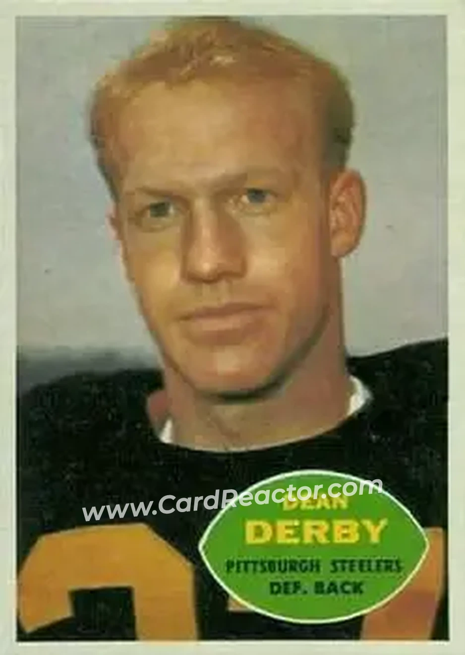 Front of Dean Derby