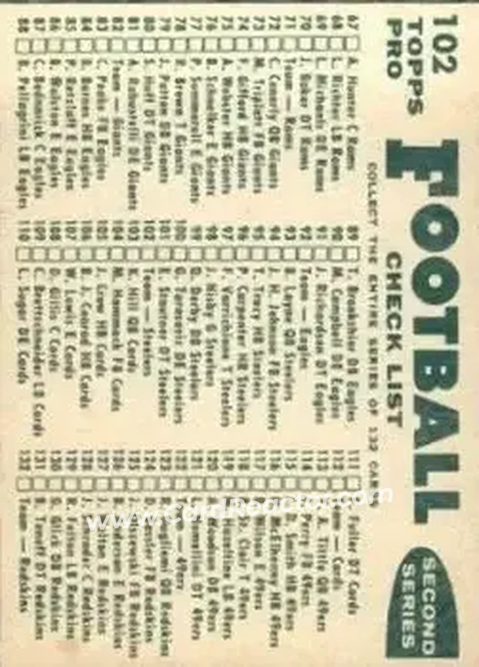 Back of Card #102