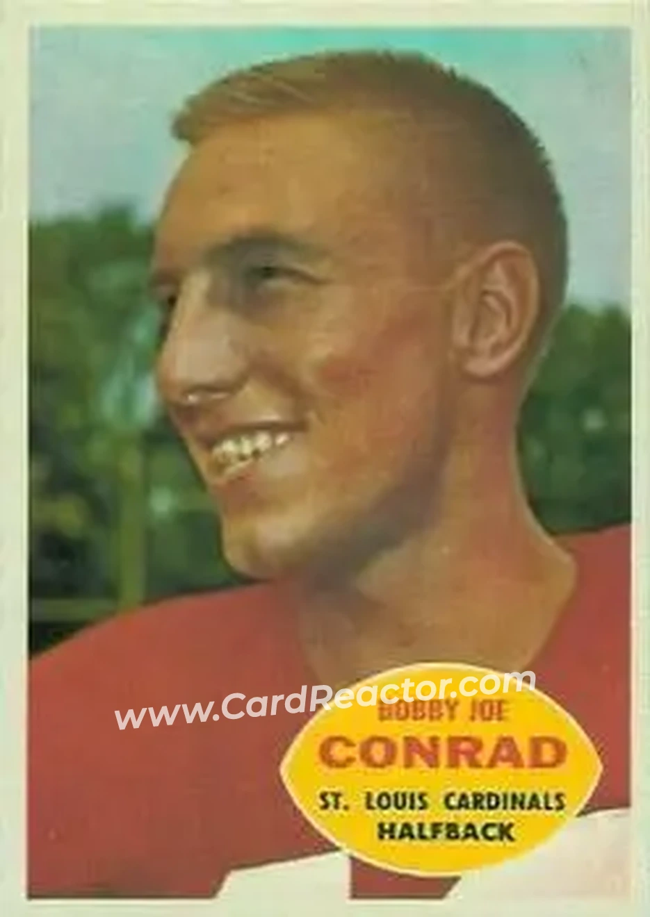Front of Bobby Joe Conrad
