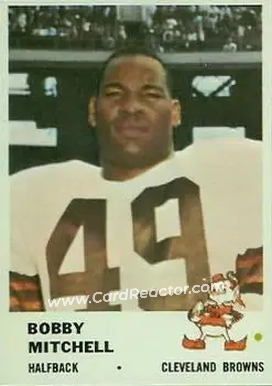 Front of Bobby Mitchell