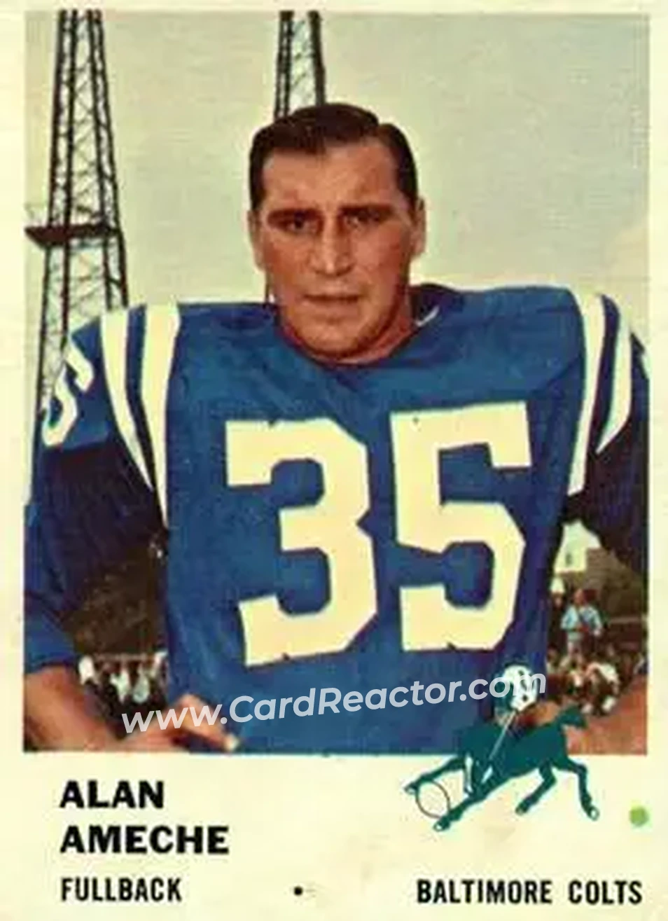 Front of Alan Ameche