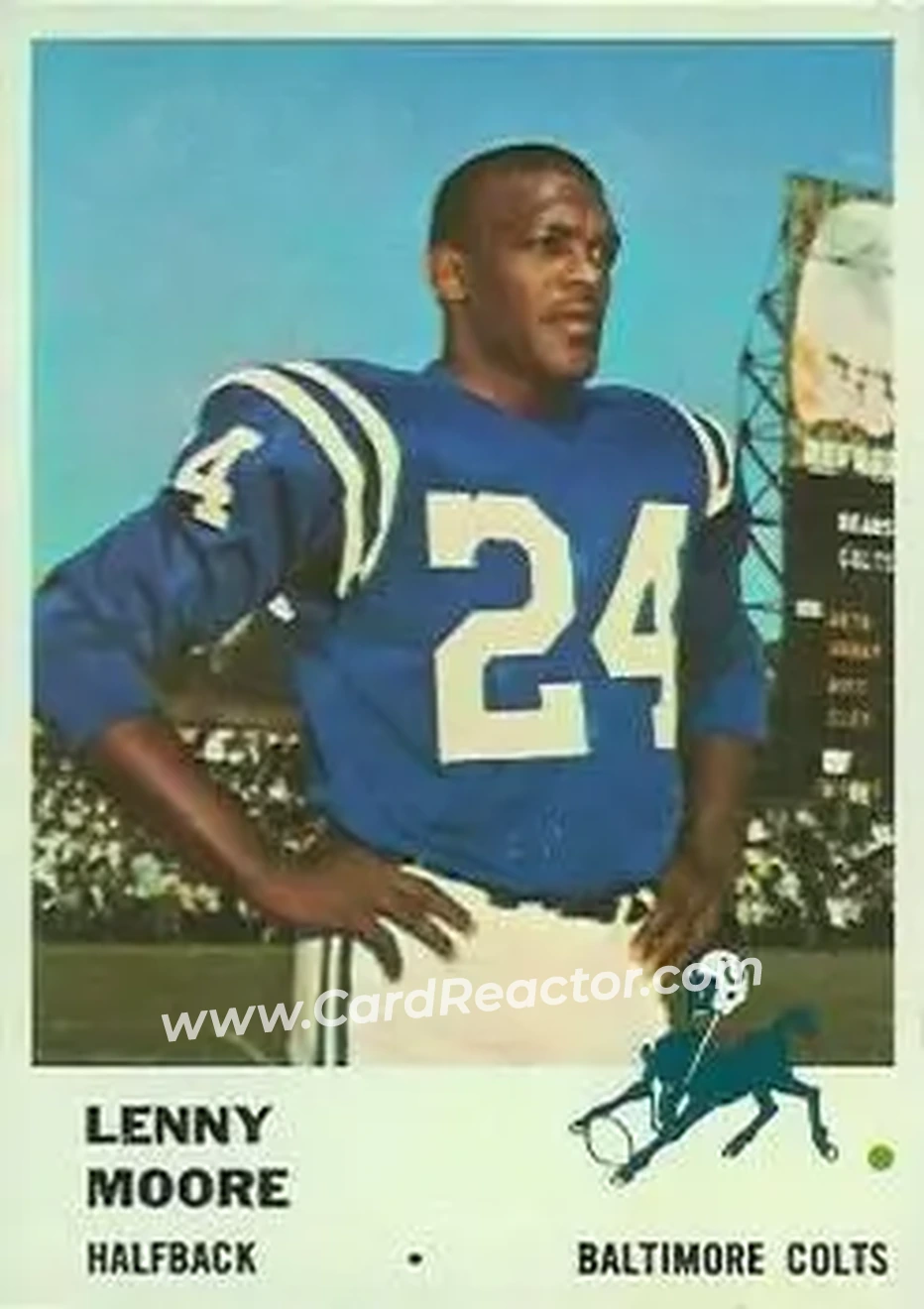 Front of Lenny Moore
