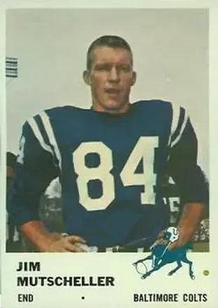 1961 Fleer #34 Jim Mutscheller