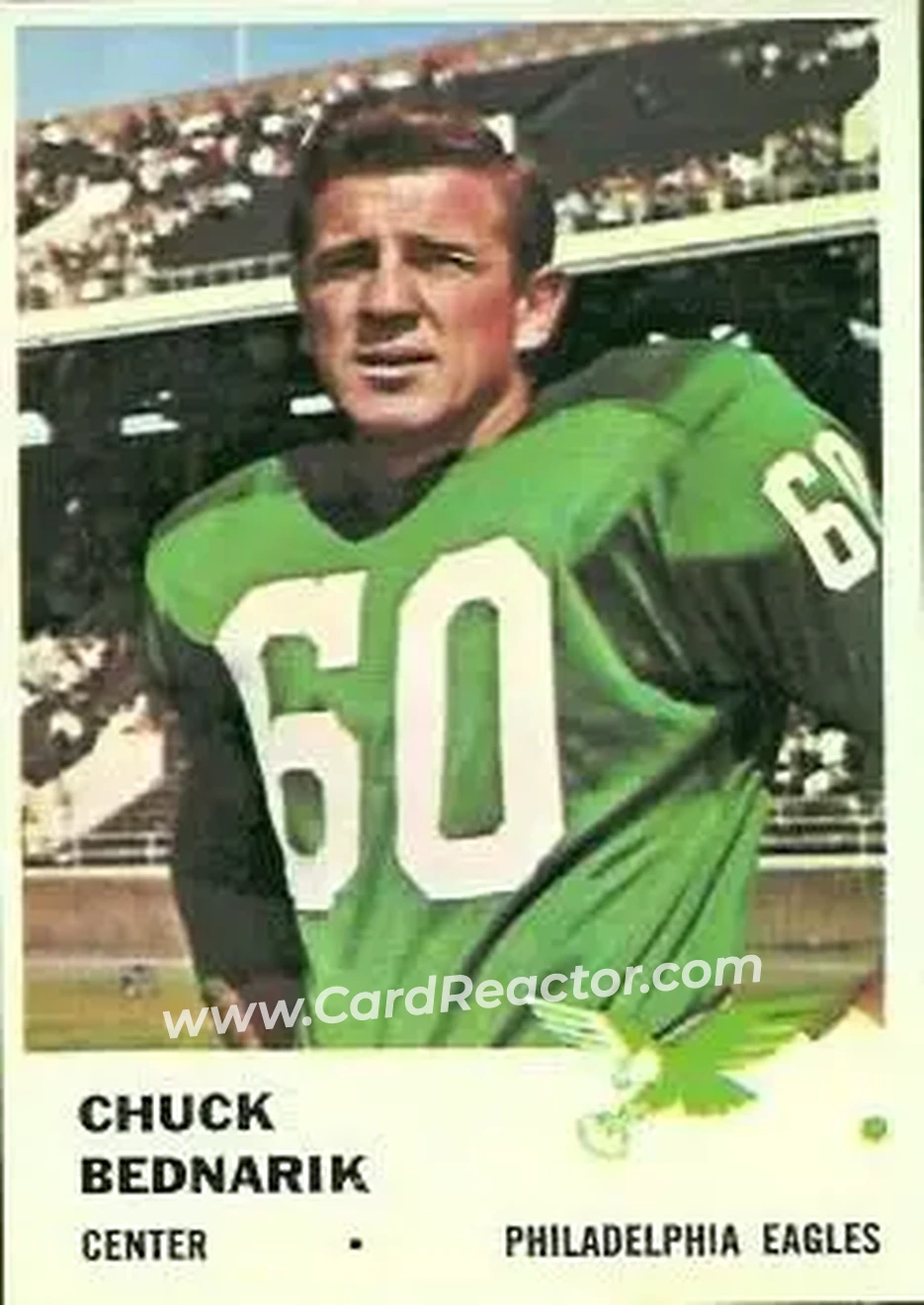 Front of Chuck Bednarik