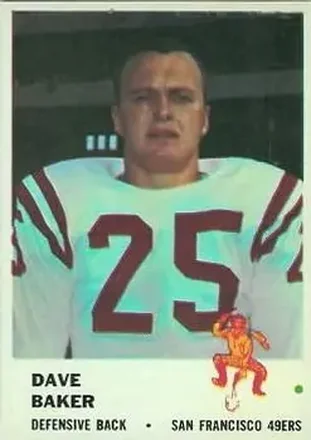 1961 Fleer #64 Dave Baker