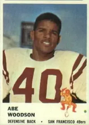 1961 Fleer #65 Abe Woodson