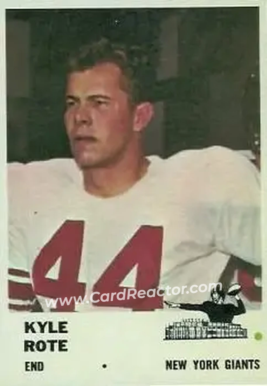 Front of Kyle Rote