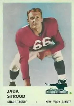 1961 Fleer #70 Jack Stroud