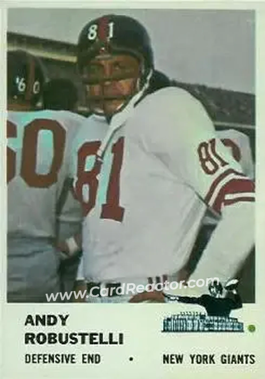 Front of Andy Robustelli