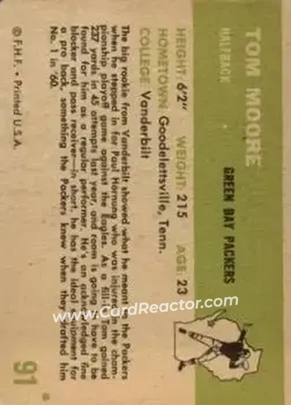 Back of Tom Moore