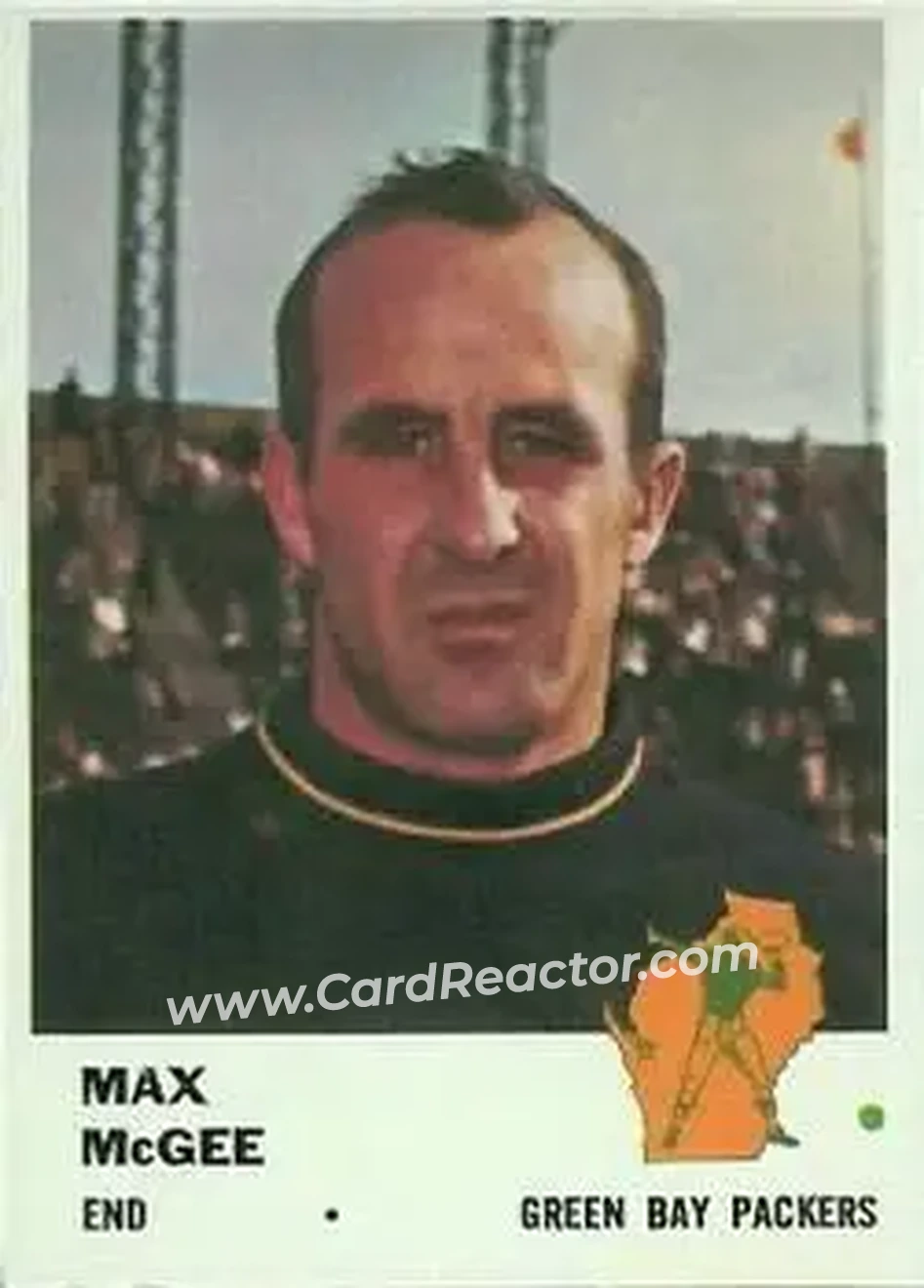 Front of Max McGee