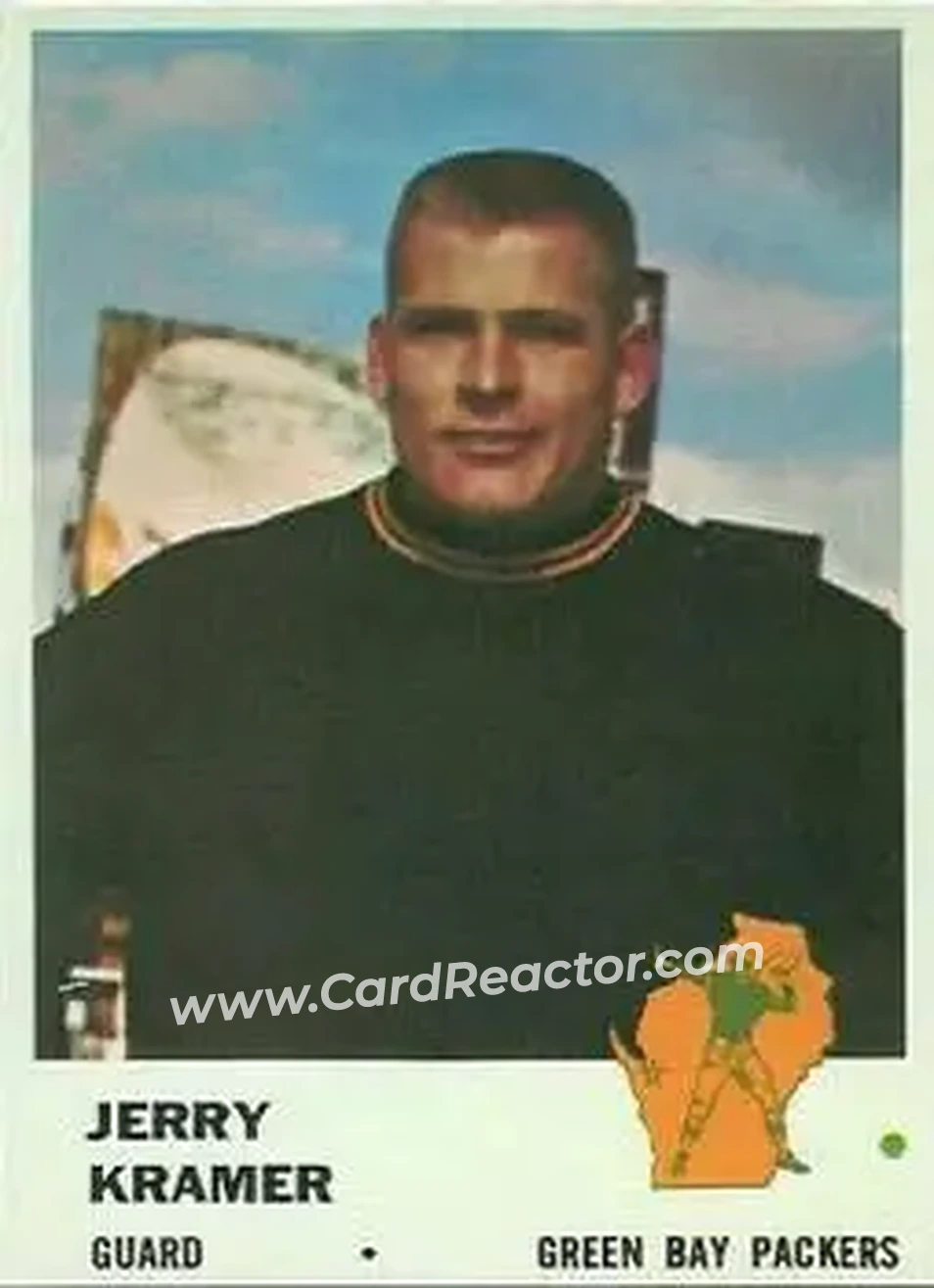 Front of Jerry Kramer