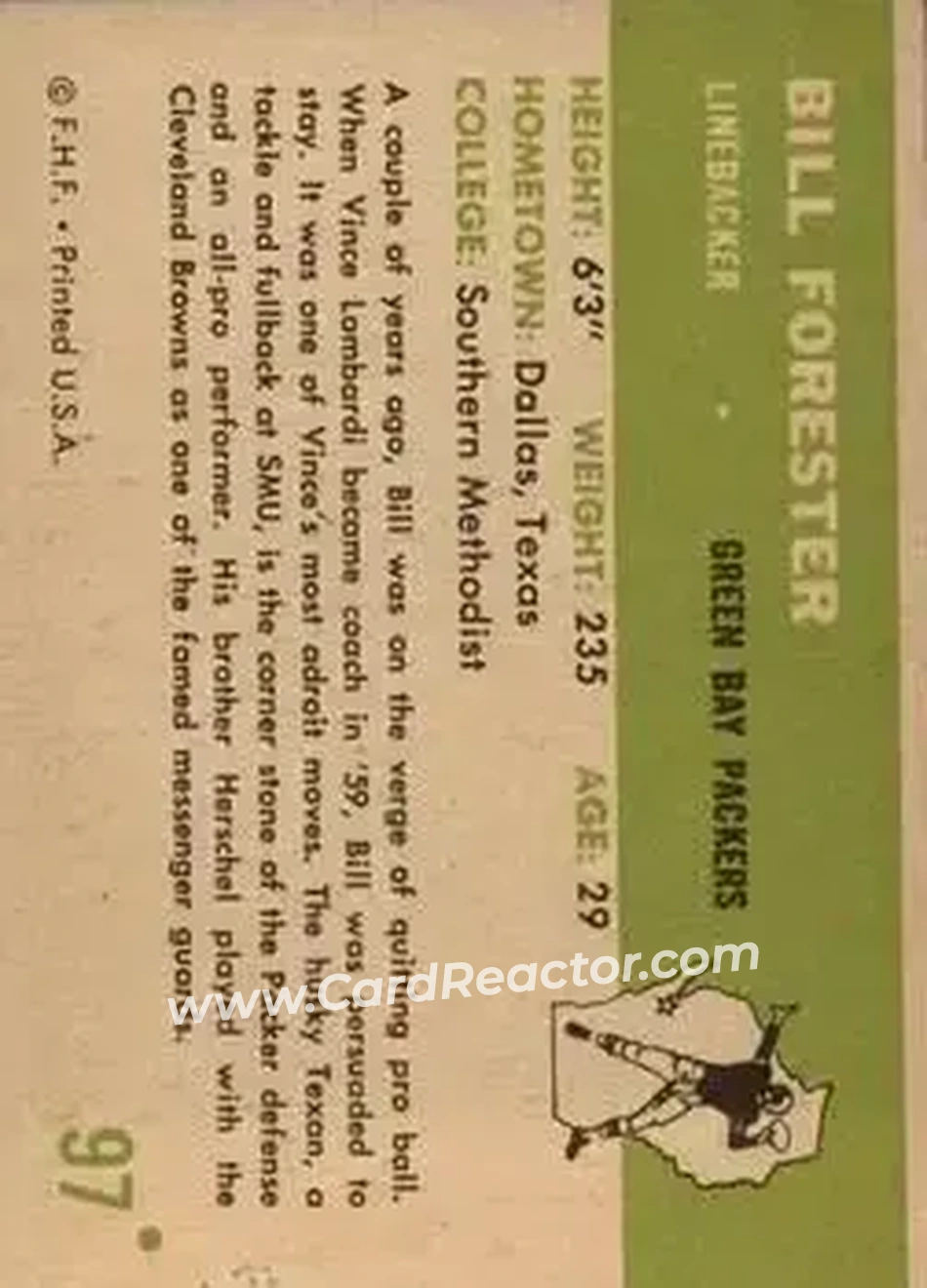 Back of Bill Forester