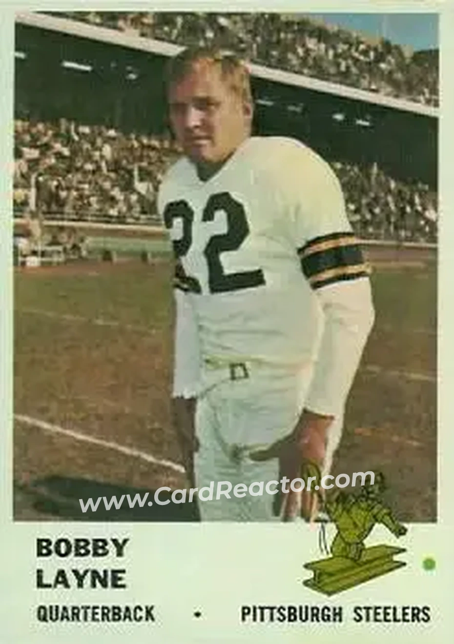 Front of Bobby Layne