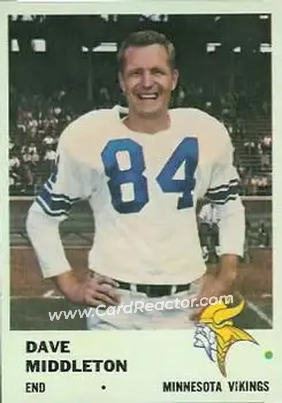 Front of Dave Middleton