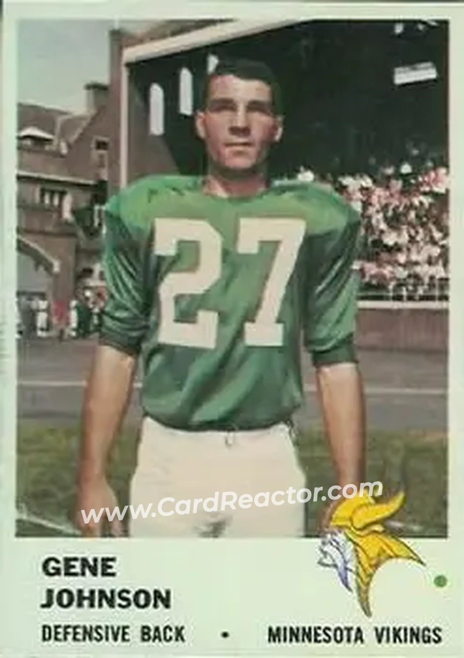 Front of Gene Johnson