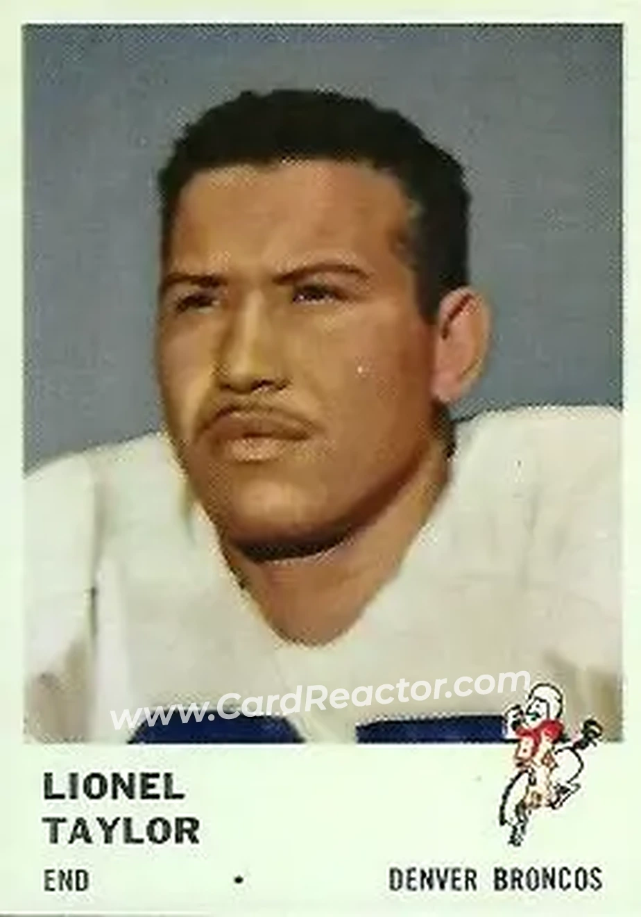 Front of Lionel Taylor