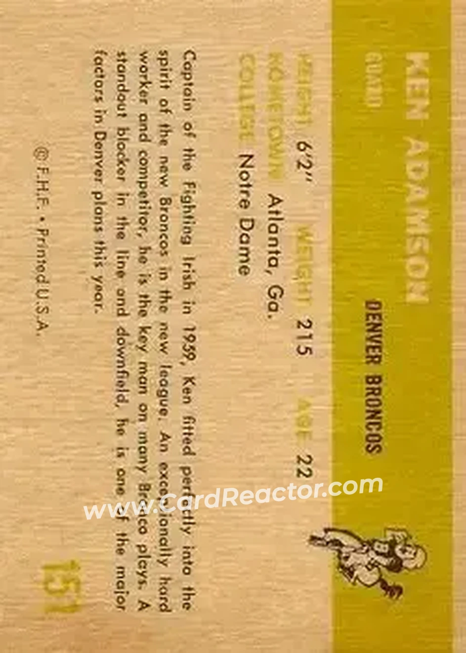 Back of Ken Adamson