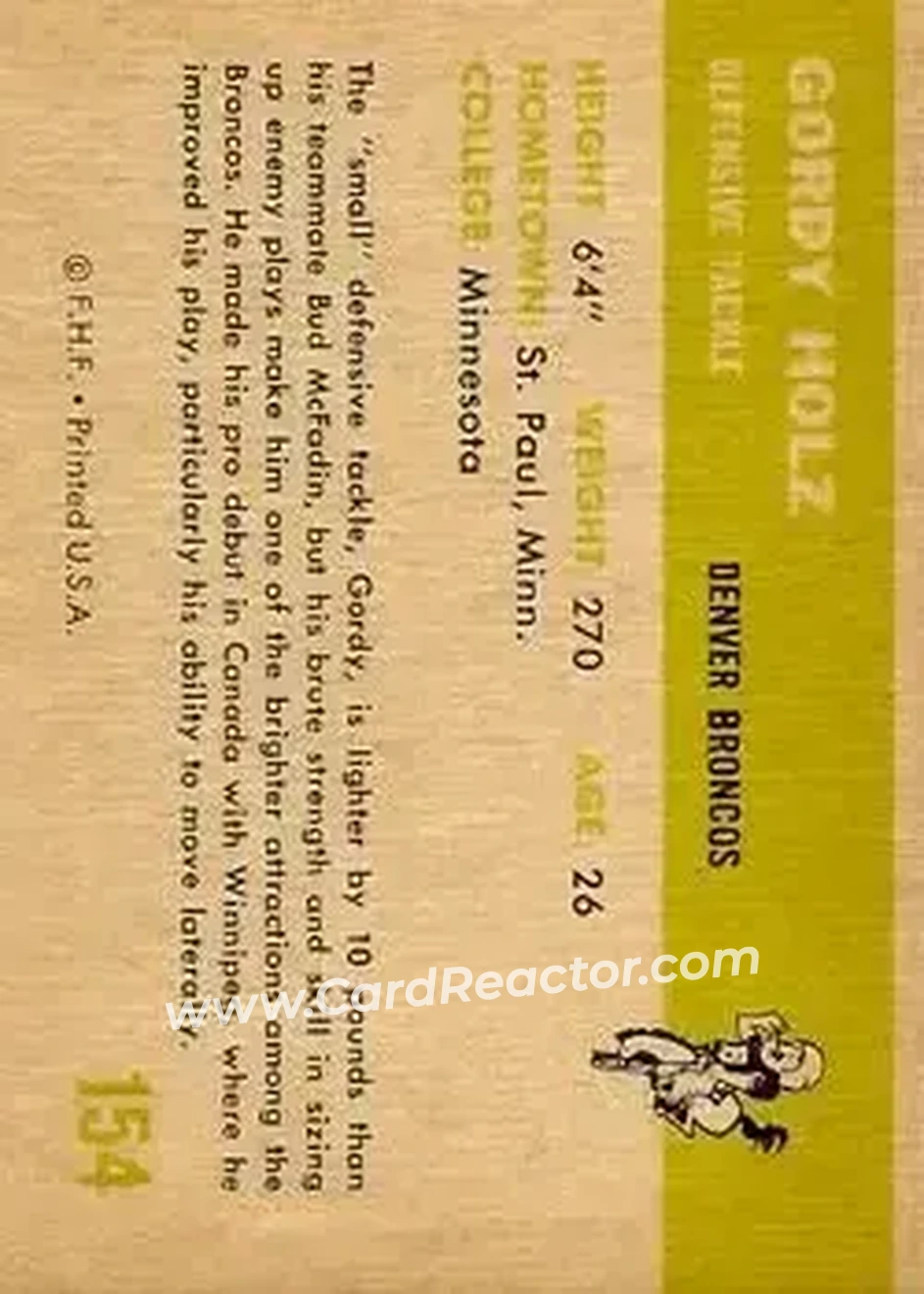 Back of Gordy Holz