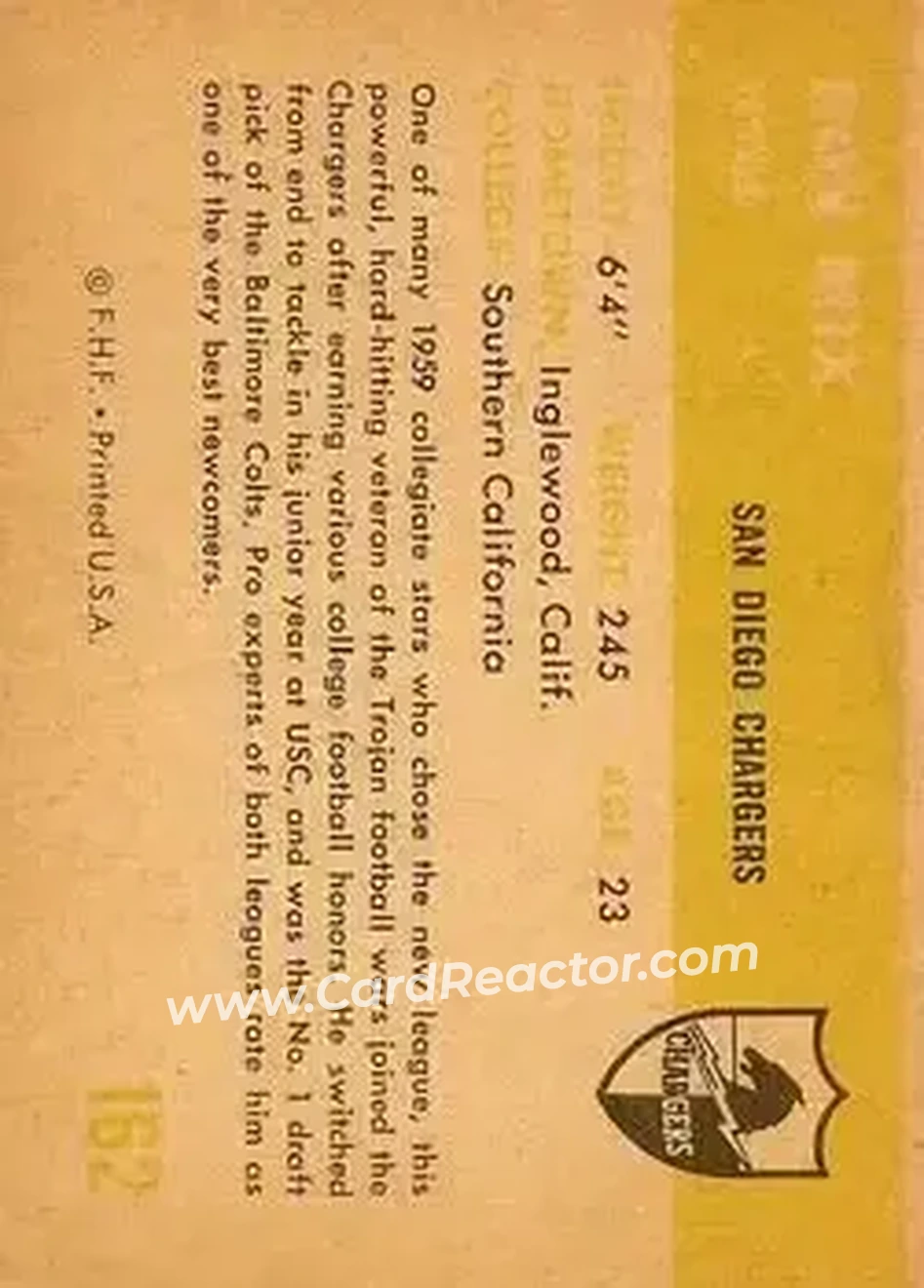 Back of Ron Mix