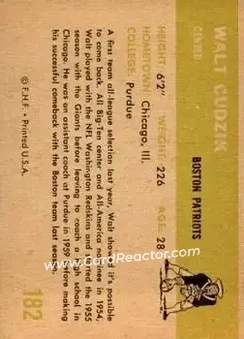 Back of Walt Cudzik