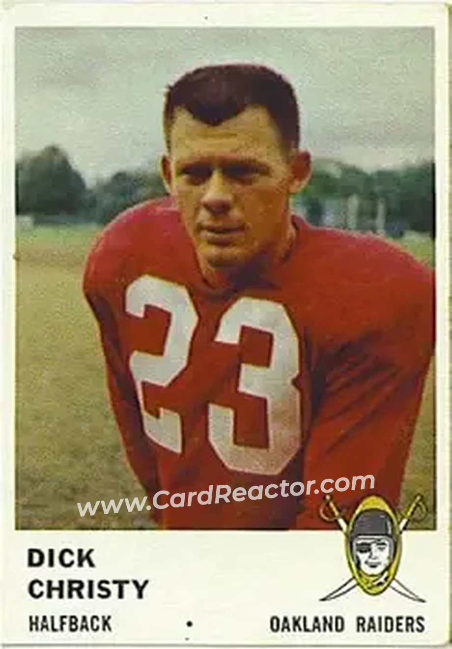 Front of Dick Christy