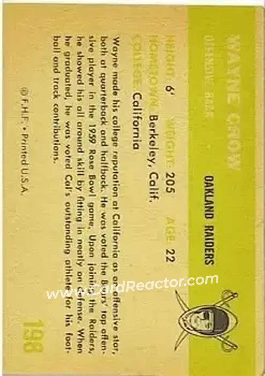 Back of Wayne Crow