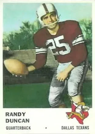 1961 Fleer #200 Randy Duncan