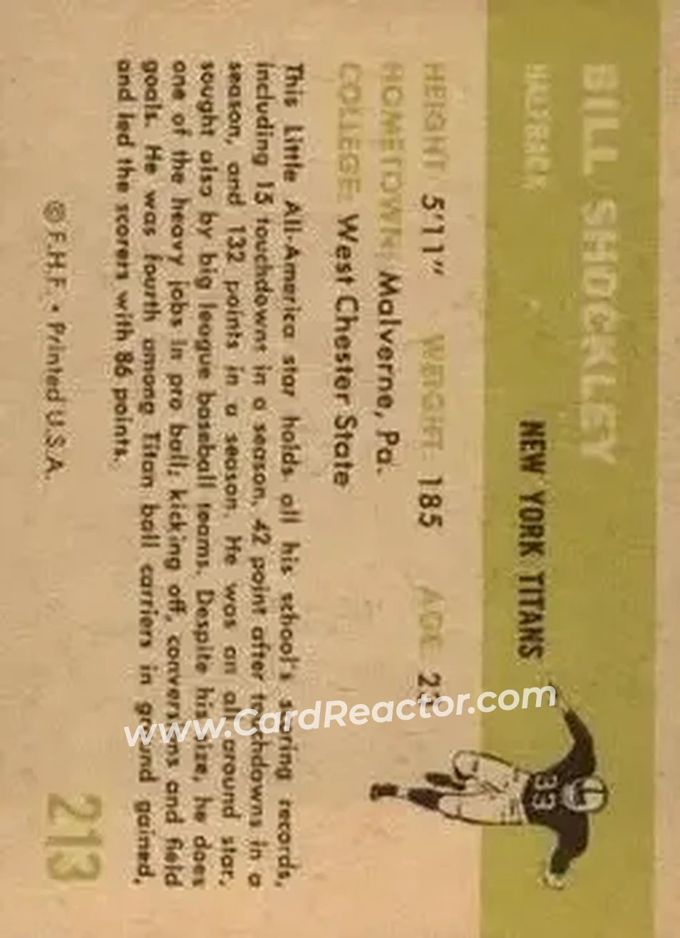 Back of Bill Shockley