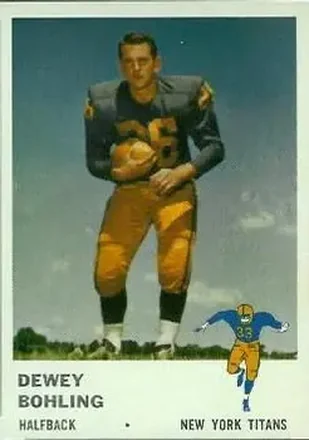 1961 Fleer #214 Dewey Bohling