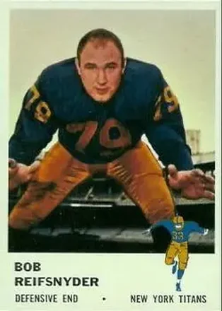 1961 Fleer #218 Bob Reifsnyder