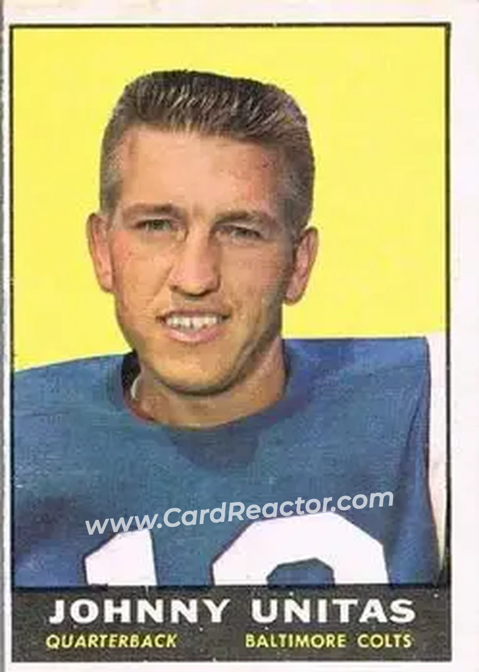 Front of John Unitas