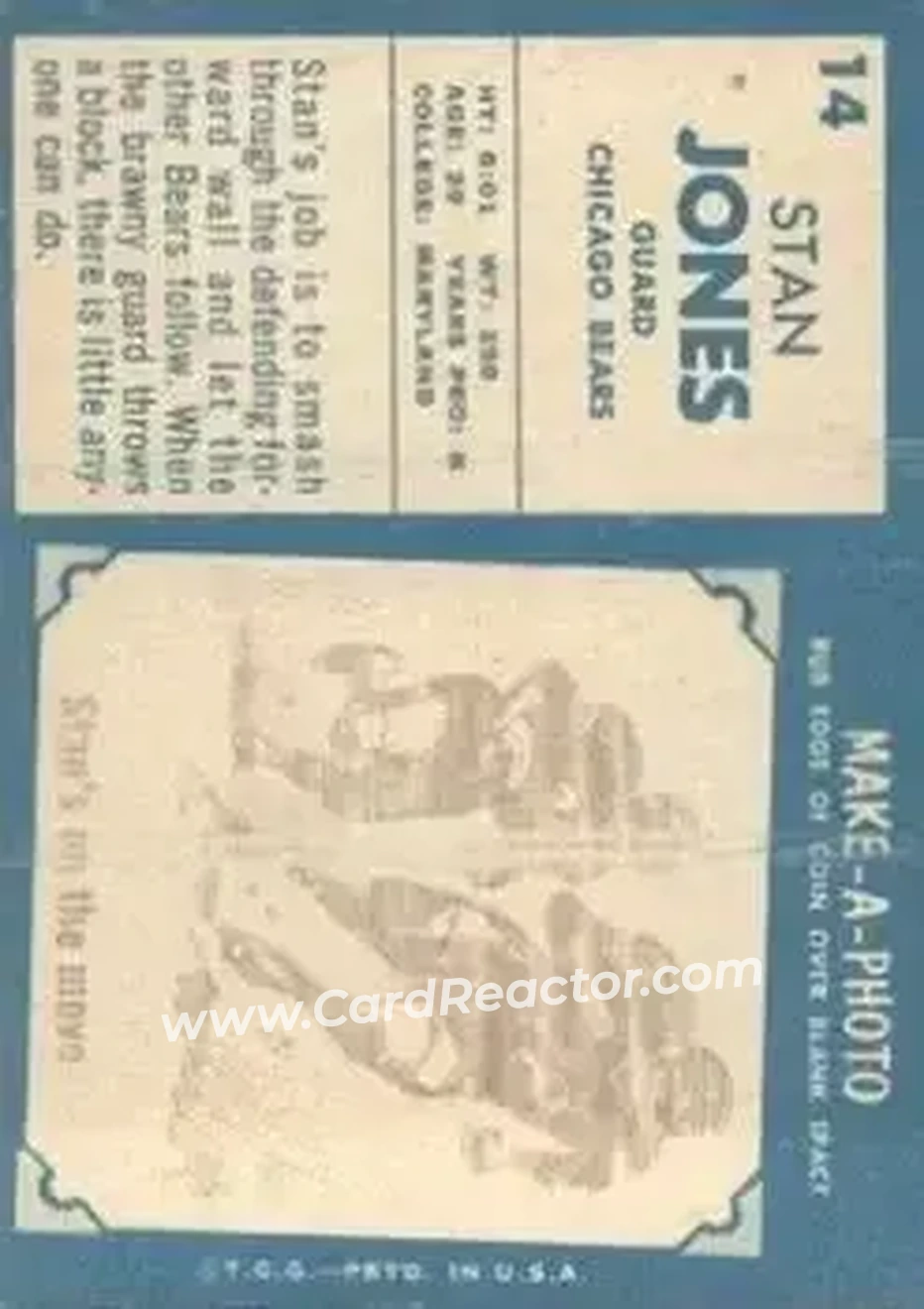 Back of Stan Jones