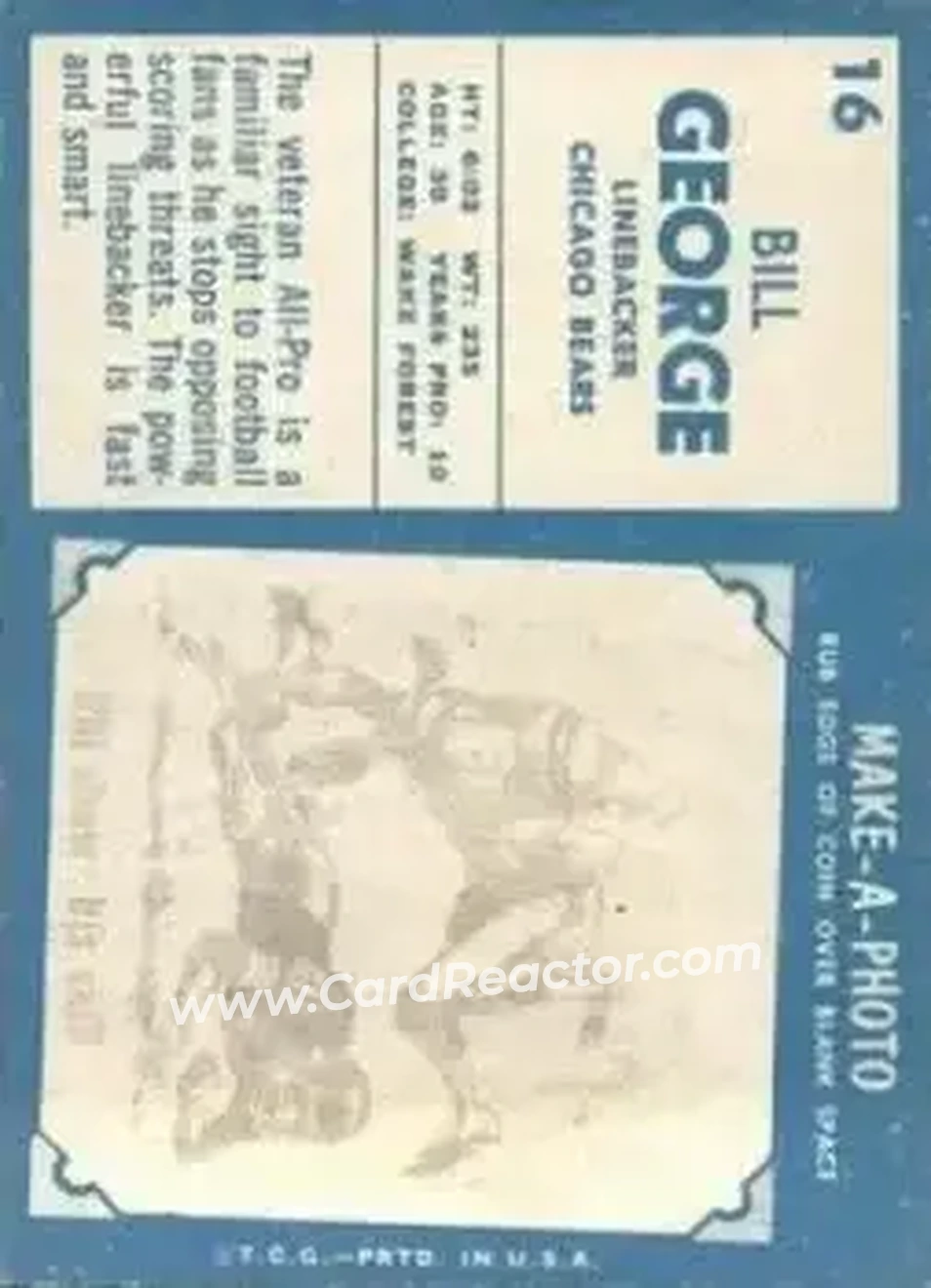 Back of Bill George